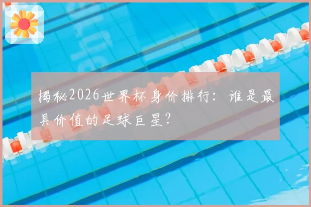 揭秘2026世界杯身价排行:谁是最具价值的足球巨星?